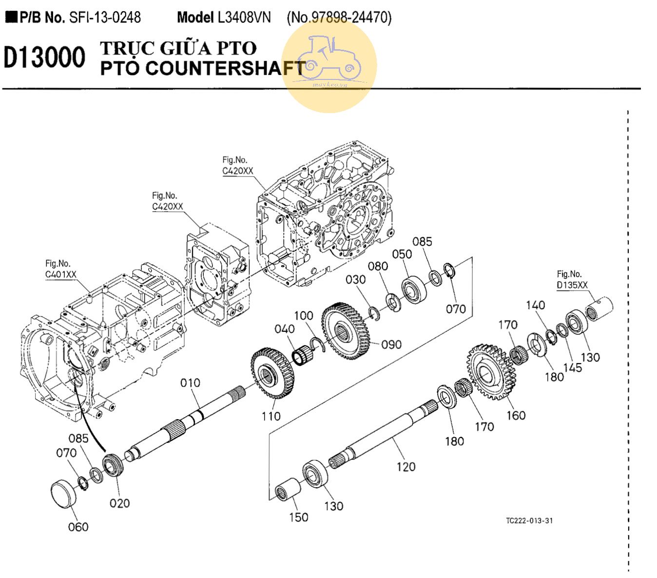 Trục giữa PTO